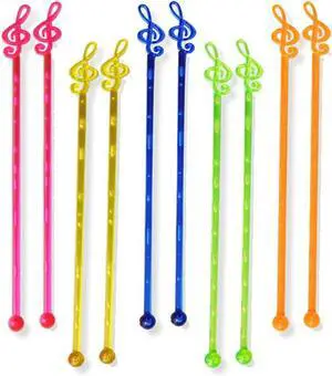 50Pcs 6.69 Inch Plastic Swizzle Sticks Cocktail Coffee Ice Drink Stirrers Stirring Rod Musical Notes Top Swizzle Stick Multicolor Stir Sticks for Home Bar Party Favor 50Pcs 6.69 Inch Plastic Swizzle Sticks Cocktail Coffee Ice Drink Stirrers Stirring Rod Musical Notes Top Swizzle Stick Multicolor Stir Sticks for Home Bar Party Favor