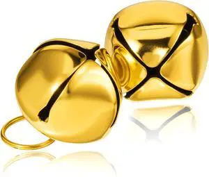 Xthrotsenk 2 Pcs Gold Large Dog Bells 1.18'' Dog Collar Loud Bells Cat Bell Collars Handmade Metal Puppy Hanging Ring Bell with Ring Pet Pendant Accessories for Dogs Cat Pet Xthrotsenk 2 Pcs Gold Large Dog Bells 1.18'' Dog Collar Loud Bells Cat Bell Collars Handmade Metal Puppy Hanging Ring Bell with Ring Pet Pendant Accessories for Dogs Cat Pet