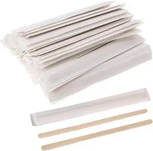 500 Pieces 5.5" Wooden Coffee Stirrer Individual Wrapped Coffee Stir Sticks Disposable Coffee Stir Sticks Wooden Drink Stirrer Sticks Wooden Stirrers for Coffee Cocktail Milk Beverage 500 Pieces 5.5" Wooden Coffee Stirrer Individual Wrapped Coffee Stir Sticks Disposable Coffee Stir Sticks Wooden Drink Stirrer Sticks Wooden Stirrers for Coffee Cocktail Milk Beverage