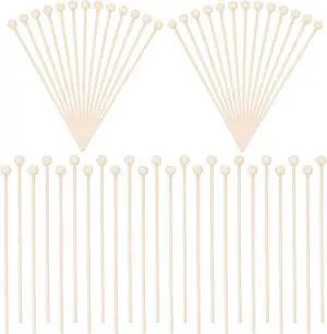 50 Pack Rock Candy Sticks with Ball 6 Inch Wooden Rock Candy Sticks with Ball Tips Wood Swizzles Stick for Cake Pops Drink Stirrer Stick for Coffee Chocolate Dipping Appetizer Skewers Christmas 50 Pack Rock Candy Sticks with Ball 6 Inch Wooden Rock Candy Sticks with Ball Tips Wood Swizzles Stick for Cake Pops Drink Stirrer Stick for Coffee Chocolate Dipping Appetizer Skewers Christmas