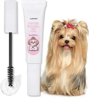 Dog Facial Hair Styling Gel Gentle Grooming for Eyes & Nose Flyaways, No Alcohol Formula for Small Long-Haired Dogs & Cats, for Daily Use & Styling, 0.53 oz Dog Facial Hair Styling Gel Gentle Grooming for Eyes & Nose Flyaways, No Alcohol Formula for Small Long-Haired Dogs & Cats, for Daily Use & Styling, 0.53 oz