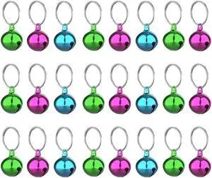 SKYPIA Round Dog Bells Dog Charm Bells Pet Pendant, 3 PCS Anti-Lost Training Bells for Collars, Suitable for Pet Pendant Accessories,1/2-Inch, Random SKYPIA Round Dog Bells Dog Charm Bells Pet Pendant, 3 PCS Anti-Lost Training Bells for Collars, Suitable for Pet Pendant Accessories,1/2-Inch, Random