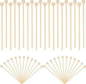 50 Pcs Wooden Rock Candy Sticks with Ball Tips, Wooden Sticks Wood Cake 6 Inch Drink Stirrers Stick, Cakepop Stick for Lollipop Coffee Appetizer Skewers Cake Topper Decoration 50 Pcs Wooden Rock Candy Sticks with Ball Tips, Wooden Sticks Wood Cake 6 Inch Drink Stirrers Stick, Cakepop Stick for Lollipop Coffee Appetizer Skewers Cake Topper Decoration