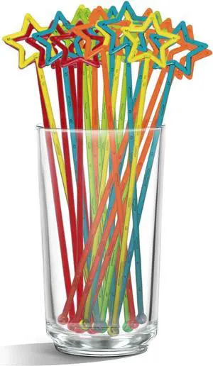 Star Head Stirrer Disposible Plastic Round Top Crystal Swizzle Sticks,Crystal Cake Pops, Cocktail Coffee Drink Stirrers 30 Pieces(Multicolor) Star Head Stirrer Disposible Plastic Round Top Crystal Swizzle Sticks,Crystal Cake Pops, Cocktail Coffee Drink Stirrers 30 Pieces(Multicolor)