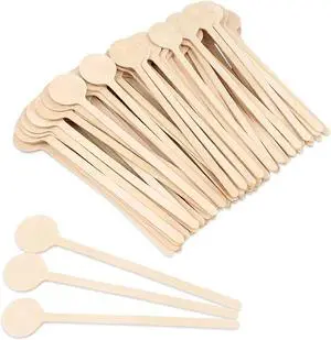 Wooden Coffee Stirrers, 5.9 inches, Round Ends, 100 Count Wooden Coffee Stirrers, 5.9 inches, Round Ends, 100 Count