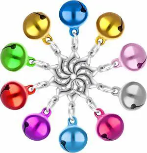 FUYIHGL® 10PCS Pet Bells for Dog Cat | Small Collar Charms Bell with Loud Crisp Sound - Metal Corlorful Jingle Bell - Gifts for Pet Lovers Christmas Decoration FUYIHGL® 10PCS Pet Bells for Dog Cat | Small Collar Charms Bell with Loud Crisp Sound - Metal Corlorful Jingle Bell - Gifts for Pet Lovers Christmas Decoration