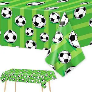 Wiooffen 3 Pcs Soccer Party Tablecloth Soccer Birthday Plastic Tablecloths Disposable World Cup Table Cover Party Decorations Sports Table Cloth Themed Party Supplies Favors, 54 x 108 Inches Wiooffen 3 Pcs Soccer Party Tablecloth Soccer Birthday Plastic Tablecloths Disposable World Cup Table Cover Party Decorations Sports Table Cloth Themed Party Supplies Favors, 54 x 108 Inches