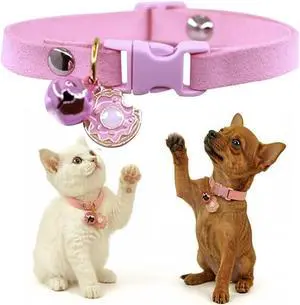 Pink Puppy Collar with Bells, Xs Dog Collar Girls, Cute Cat Collar with Bells for XXS Xs Small Tiny Female Dogs Pet Kitten Animal, XXSmall Pink Puppy Collar with Bells, Xs Dog Collar Girls, Cute Cat Collar with Bells for XXS Xs Small Tiny Female Dogs Pet Kitten Animal, XXSmall