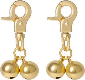 Xthrotsenk 2 Pcs Gold Bells for Dog Collars Cat Bell for Pet Collar Pet Bell with Heavy Duty Snap Clips Pet Pendant Accessories Pet Christmas Gift Training Pet Collar Charms Xthrotsenk 2 Pcs Gold Bells for Dog Collars Cat Bell for Pet Collar Pet Bell with Heavy Duty Snap Clips Pet Pendant Accessories Pet Christmas Gift Training Pet Collar Charms