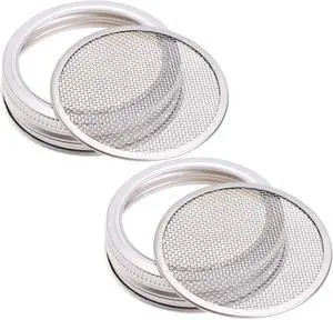 2 Pack 68mm/2.68" Mason Jar Screen and 70mm/2.76" Lids Kits | Stainless Steel Screen Filter Strainer Lids, Mesh Bean Sprout Sieve Lid 2 Pack 68mm/2.68" Mason Jar Screen and 70mm/2.76" Lids Kits | Stainless Steel Screen Filter Strainer Lids, Mesh Bean Sprout Sieve Lid