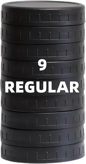 Bedgeta 9 Black Plastic Regular Mouth Mason Jar Lids with Silicone Ring,Thickened Leak-proof Lids Fit Ball,Kerr and More, 70mm(Black) Bedgeta 9 Black Plastic Regular Mouth Mason Jar Lids with Silicone Ring,Thickened Leak-proof Lids Fit Ball,Kerr and More, 70mm(Black)