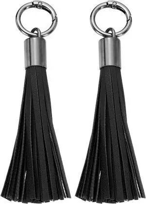 uxcell Leather Keychain Tassels, Women Tassel Bag Charm for Handbag Purse DIY Craft Making uxcell Leather Keychain Tassels, Women Tassel Bag Charm for Handbag Purse DIY Craft Making