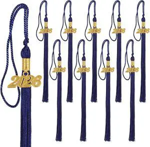 10 Pcs Bulk Graduation Tassels with Year Charm (Royal Blue) | Graduation Cap Accessories, Class of 2026, Academic Ceremony Decorations, Polyester Fabric, 15.7 Inches Long, Photo Prop 10 Pcs Bulk Graduation Tassels with Year Charm (Royal Blue) | Graduation Cap Accessories, Class of 2026, Academic Ceremony Decorations, Polyester Fabric, 15.7 Inches Long, Photo Prop