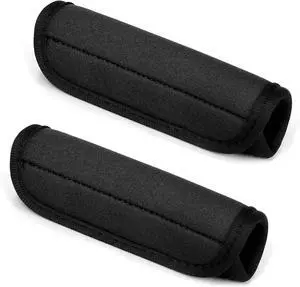 2 Pack Luggage Handle Wrap for Suitcase, Black Luggage Handle Wraps Comfortable Neoprene Suitcase Identifiers Tags Luggage Makers Covers Travel Accessories for Easy Identifying 2 Pack Luggage Handle Wrap for Suitcase, Black Luggage Handle Wraps Comfortable Neoprene Suitcase Identifiers Tags Luggage Makers Covers Travel Accessories for Easy Identifying