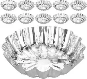 MAGICLULU Disposable Egg Tart Trays Foil Egg Tart Molds Aluminum Foil Trays 2.40 X 2.40 X 0.62 in Mini Trays for Baking Jelly Pudding Muffins Cupcakes Afternoon Tea Family Dinners MAGICLULU Disposable Egg Tart Trays Foil Egg Tart Molds Aluminum Foil Trays 2.40 X 2.40 X 0.62 in Mini Trays for Baking Jelly Pudding Muffins Cupcakes Afternoon Tea Family Dinners