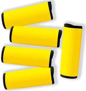 Neoprene Luggage Handle Wraps for Traveling Bright Color Luggage Tags|Handle Wraps|Handle Covers (Gold) Neoprene Luggage Handle Wraps for Traveling Bright Color Luggage Tags|Handle Wraps|Handle Covers (Gold)