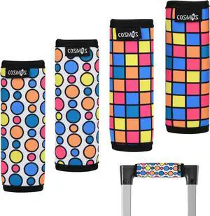 4 Pcs Luggage Handle Wraps Soft Neoprene Grip Handle Cover Detachable Luggage Identifier for Luggage Suitcase Travel Bag Trolley Case Travel Accessories 4 Pcs Luggage Handle Wraps Soft Neoprene Grip Handle Cover Detachable Luggage Identifier for Luggage Suitcase Travel Bag Trolley Case Travel Accessories