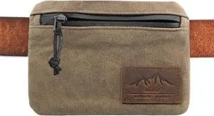 diodrio Belt Zipper Pouches for Men Women Compact EDC Pouch, YKK Zipper, Anti-theft Pickpocket Proof Safety Wallets, Waist Pack for Traveling Hiking, Water Resistant, Tough Waxed Canvas, Olive diodrio Belt Zipper Pouches for Men Women Compact EDC Pouch, YKK Zipper, Anti-theft Pickpocket Proof Safety Wallets, Waist Pack for Traveling Hiking, Water Resistant, Tough Waxed Canvas, Olive