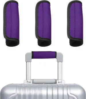 uxcell 3 Pcs Luggage Handle Wrap for Suitcase, Neoprene Handbag Grip Cover Protector Luggage Identifiers Suitcase Handle Wraps for Luggage Shopping Bag Travel Bags, Purple uxcell 3 Pcs Luggage Handle Wrap for Suitcase, Neoprene Handbag Grip Cover Protector Luggage Identifiers Suitcase Handle Wraps for Luggage Shopping Bag Travel Bags, Purple