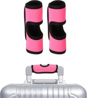 uxcell Luggage Handle Wrap, 2 Pcs Hollow Neoprene Handbag Grip Cover Protector Luggage Identifiers Suitcase Handle Wraps for Luggage Suitcase Travel Bags, Pink uxcell Luggage Handle Wrap, 2 Pcs Hollow Neoprene Handbag Grip Cover Protector Luggage Identifiers Suitcase Handle Wraps for Luggage Suitcase Travel Bags, Pink