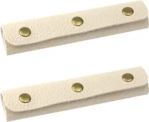 Mcredy Luggage Handle Wrap Cover with Metal Bronze Clasp, Beige-2Pcs | Soft Leather, Bag Strap Wrap Covers, Easy to Use, for Purse Wallet Shopping Travel Bags Mcredy Luggage Handle Wrap Cover with Metal Bronze Clasp, Beige-2Pcs | Soft Leather, Bag Strap Wrap Covers, Easy to Use, for Purse Wallet Shopping Travel Bags