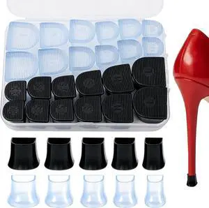24 Pcs 5 Sizes U-shape Heel Caps for High Heels 24 Pcs 5 Sizes U-shape Heel Caps for High Heels