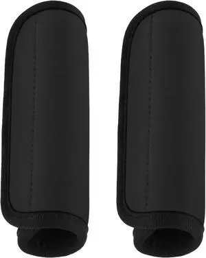 2 Pack Luggage Handle Wraps for Suitcase, Bright Color Comfort Soft Handle Covers Suitcase Luggage Handle Wrap Luggage Tag Wraps Travel Accessories (Black) 2 Pack Luggage Handle Wraps for Suitcase, Bright Color Comfort Soft Handle Covers Suitcase Luggage Handle Wrap Luggage Tag Wraps Travel Accessories (Black)
