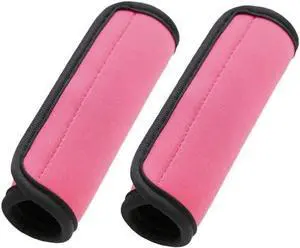 Luggage Handle Wraps, Soft Travel Bag Handle Cover, Padded Handle Grip, Suitcase Tags Identifiers for Travel Accessories, Pink, 2pcs Luggage Handle Wraps, Soft Travel Bag Handle Cover, Padded Handle Grip, Suitcase Tags Identifiers for Travel Accessories, Pink, 2pcs