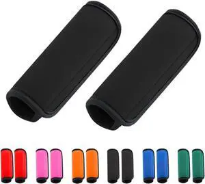2 Pack Luggage Handle Wraps for Luggage Suitcase Travel Bags (Black) 2 Pack Luggage Handle Wraps for Luggage Suitcase Travel Bags (Black)