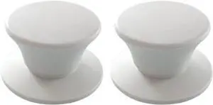 Universal Pot Pan Lids Replacement Knob, Silicone Heat Resistant Pan Cover Holding Handles BPA Free Dishwasher Safe Fits Skillets and Kitchen Cookware (Pack of Two-Light Grey) Universal Pot Pan Lids Replacement Knob, Silicone Heat Resistant Pan Cover Holding Handles BPA Free Dishwasher Safe Fits Skillets and Kitchen Cookware (Pack of Two-Light Grey)