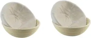 2Pcs 9 Inch Proofing Bread Basket Cloth,Round Cloth Baking Supplies Bread, Reusable Breathable Liner Cotton Flax Proofing Bread Cloths, Baking Tools and Accessories for Kitchen 2Pcs 9 Inch Proofing Bread Basket Cloth,Round Cloth Baking Supplies Bread, Reusable Breathable Liner Cotton Flax Proofing Bread Cloths, Baking Tools and Accessories for Kitchen