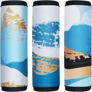 HEYSKAY 3PCS Neoprene Luggage Handle Wraps for Suitcase Luggage Identifier | Luggage ID Tags for Suitcases, Travel Bag Handle Wraps Cover, Door Handle Protection, Travelling Accessories HEYSKAY 3PCS Neoprene Luggage Handle Wraps for Suitcase Luggage Identifier | Luggage ID Tags for Suitcases, Travel Bag Handle Wraps Cover, Door Handle Protection, Travelling Accessories