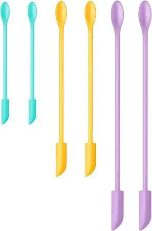 Silicone Spatula Set 6Pcs, Mini Jar Scraper for Makeup & Food | Mini spatulas reach every last drop in jars and bottles, reducing waste for food, cosmetics and personal care products. Silicone Spatula Set 6Pcs, Mini Jar Scraper for Makeup & Food | Mini spatulas reach every last drop in jars and bottles, reducing waste for food, cosmetics and personal care products.