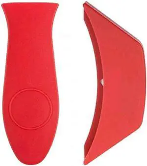 Silicone Hot Handle Cover, Assist Pan Holder for Cast Iron Skillets and Traditional Pots - Red Silicone Hot Handle Cover, Assist Pan Holder for Cast Iron Skillets and Traditional Pots - Red