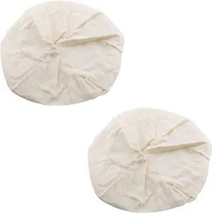 TAODAN 2PCS Bread Basket Lining Cloth Baking Utensils Natural Rattan Windbreak Fabric Diameter 25cm for Salad Bowls/Casserole Brewing TAODAN 2PCS Bread Basket Lining Cloth Baking Utensils Natural Rattan Windbreak Fabric Diameter 25cm for Salad Bowls/Casserole Brewing