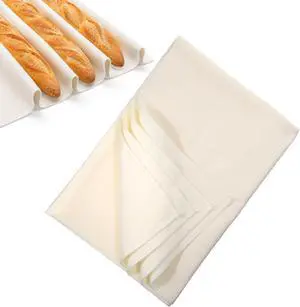 Dough Proofing Cloth 35"x26" Thick Cotton Bakers Couche Unbleached Natural Cotton Dough Proofing Cloth Reusable Baking for Baguettes Artisan Bread and Pastries and Homemade Dough Proofing Cloth 35"x26" Thick Cotton Bakers Couche Unbleached Natural Cotton Dough Proofing Cloth Reusable Baking for Baguettes Artisan Bread and Pastries and Homemade