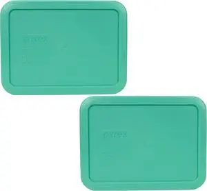 Pyrex 7210-PC (3-Cup) Light Green Food Storage Lid (2-Pack) - Made in USA | BPA-Free Plastic | Rectangle Shape | Designed for 7210 Glass Dish | Dishwasher Safe | Resists Stains and Odors Pyrex 7210-PC (3-Cup) Light Green Food Storage Lid (2-Pack) - Made in USA | BPA-Free Plastic | Rectangle Shape | Designed for 7210 Glass Dish | Dishwasher Safe | Resists Stains and Odors