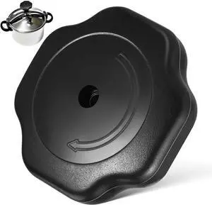 VALICLUD Pressure Cooker Lid Knob Bakelite C22-24, 0.59in Inner Hole | Black, 2.95 in, Simple Structure, Easy to Install and Disassemble, 1 Pc Included VALICLUD Pressure Cooker Lid Knob Bakelite C22-24, 0.59in Inner Hole | Black, 2.95 in, Simple Structure, Easy to Install and Disassemble, 1 Pc Included