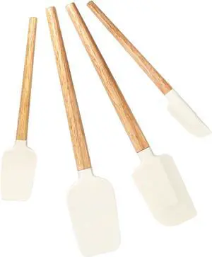 Silicone Spatula Set, Food Grade Rubber Spatula-4 Piece Nonstick Rubber Spatulas, Spoonula, Jar Scraper for Cooking, Baking, Mixing, Frosting - Heat Resistant Up to 600°F (4 Pcs Spatula Off-White) Silicone Spatula Set, Food Grade Rubber Spatula-4 Piece Nonstick Rubber Spatulas, Spoonula, Jar Scraper for Cooking, Baking, Mixing, Frosting - Heat Resistant Up to 600°F (4 Pcs Spatula Off-White)