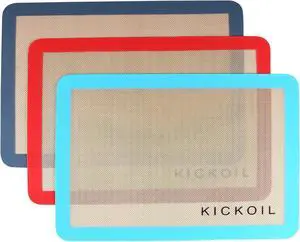 Silicone Baking Mats Set of 3, Non-Stick Reusable BPA-Free Oven Liners | Non Slip Silicone Baking Sheet for Cookies, Macarons, Bread and Pastry, Dishwasher Safe, 11.6'' x 8.5''(Quarter) Silicone Baking Mats Set of 3, Non-Stick Reusable BPA-Free Oven Liners | Non Slip Silicone Baking Sheet for Cookies, Macarons, Bread and Pastry, Dishwasher Safe, 11.6'' x 8.5''(Quarter)