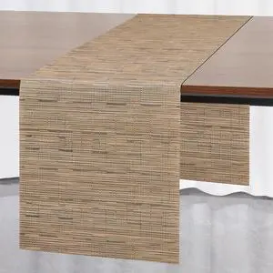 Myir JUN Light Brown Table Runner Home Decor Dining Table Runners | Vinyl Table Runner 55 Inch Long Decor Dining Table Runners Arbitrarily Cropped Runner for Table Heatproof for Home Party Myir JUN Light Brown Table Runner Home Decor Dining Table Runners | Vinyl Table Runner 55 Inch Long Decor Dining Table Runners Arbitrarily Cropped Runner for Table Heatproof for Home Party