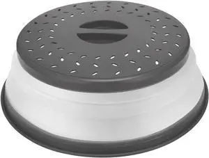 Microwave Cover for Food, Collapsible Microwave Splatter Cover Made of TPR Dishwasher-Safe BPA Free Grey Microwave Cover for Food, Collapsible Microwave Splatter Cover Made of TPR Dishwasher-Safe BPA Free Grey