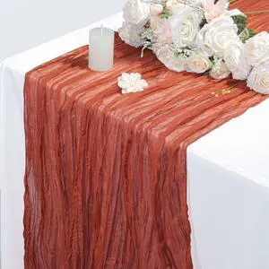1 Pack Cheesecloth Table Runner Boho Rustic Gauze (Terracotta) | Suitable for Wedding and Baby Shower, Spring Home Decorations, Mothers Day and Bridal Birthday Party Supplies 1 Pack Cheesecloth Table Runner Boho Rustic Gauze (Terracotta) | Suitable for Wedding and Baby Shower, Spring Home Decorations, Mothers Day and Bridal Birthday Party Supplies