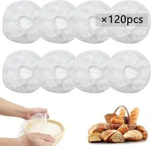 120pcs Shower Caps for Sourdough Bread, Reusable Bowl Covers for Proofing, Plastic Bread Covers With Elastic 120pcs Shower Caps for Sourdough Bread, Reusable Bowl Covers for Proofing, Plastic Bread Covers With Elastic