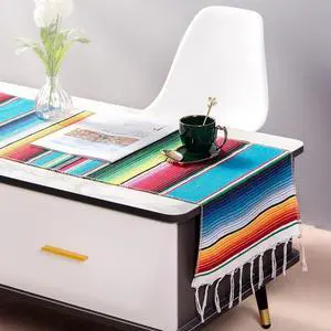 Mexican Table Runner 1Pack 14 x 84 Inches Fiesta Mexican Theme Party Decoration for Cinco de Mayo Fiesta Party Serape Zarape Table Runner Mexican Table Runner 1Pack 14 x 84 Inches Fiesta Mexican Theme Party Decoration for Cinco de Mayo Fiesta Party Serape Zarape Table Runner