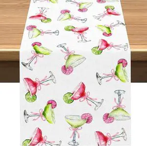 Vohado Margarita Table Runner Margs and Matrimony Party Decorations Bachelorette Cocktail Birthday Supply Dining Room Home Kitchen Island Decor (13" x 72") Vohado Margarita Table Runner Margs and Matrimony Party Decorations Bachelorette Cocktail Birthday Supply Dining Room Home Kitchen Island Decor (13" x 72")