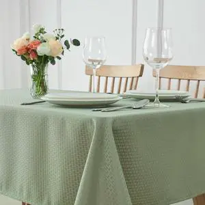 maxmill Rectangle Tablecloth Weaved Pattern Waterproof Spillproof Wrinkle Free Table Cloth, Kitchen Dining Tabletop Decoration, Fabric Table Cover for Holiday Parties, 52 x 70 Inch, Sage Green maxmill Rectangle Tablecloth Weaved Pattern Waterproof Spillproof Wrinkle Free Table Cloth, Kitchen Dining Tabletop Decoration, Fabric Table Cover for Holiday Parties, 52 x 70 Inch, Sage Green