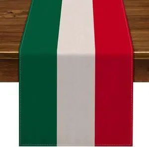 Nepnuser Italy Table Runner for Italian Themed Party Decoration Home Kitchen Dining Room Dinner Linen Table Decor (13" x 72") Nepnuser Italy Table Runner for Italian Themed Party Decoration Home Kitchen Dining Room Dinner Linen Table Decor (13" x 72")