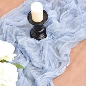 Blue Cheesecloth Table Runner Cheese Cloth Wedding Birthday Party Decor | 10Ft Summer Rustic Boho Gauze Farmhouse Bridal Baby Shower Holiday Dining Tea Party Home Table Decorations Blue Cheesecloth Table Runner Cheese Cloth Wedding Birthday Party Decor | 10Ft Summer Rustic Boho Gauze Farmhouse Bridal Baby Shower Holiday Dining Tea Party Home Table Decorations
