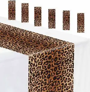 6 PCS Leopard Print Table Runner 14 x 108 Plastic Cheetah Print Table Runner for Jungle Safari Party Birthday Bachelorette Wedding Disposable Tables Runner 6 PCS Leopard Print Table Runner 14 x 108 Plastic Cheetah Print Table Runner for Jungle Safari Party Birthday Bachelorette Wedding Disposable Tables Runner